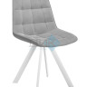 Стул DikLine 229 поворотный, B22 GREY, ножки белые Стул DikLine 229 поворотный, B22 GREY, ножки белые